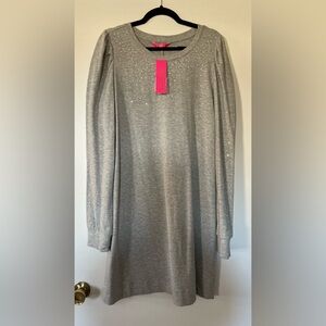 NWT Lilly Pulitzer Jansen Dress - Gray - XL